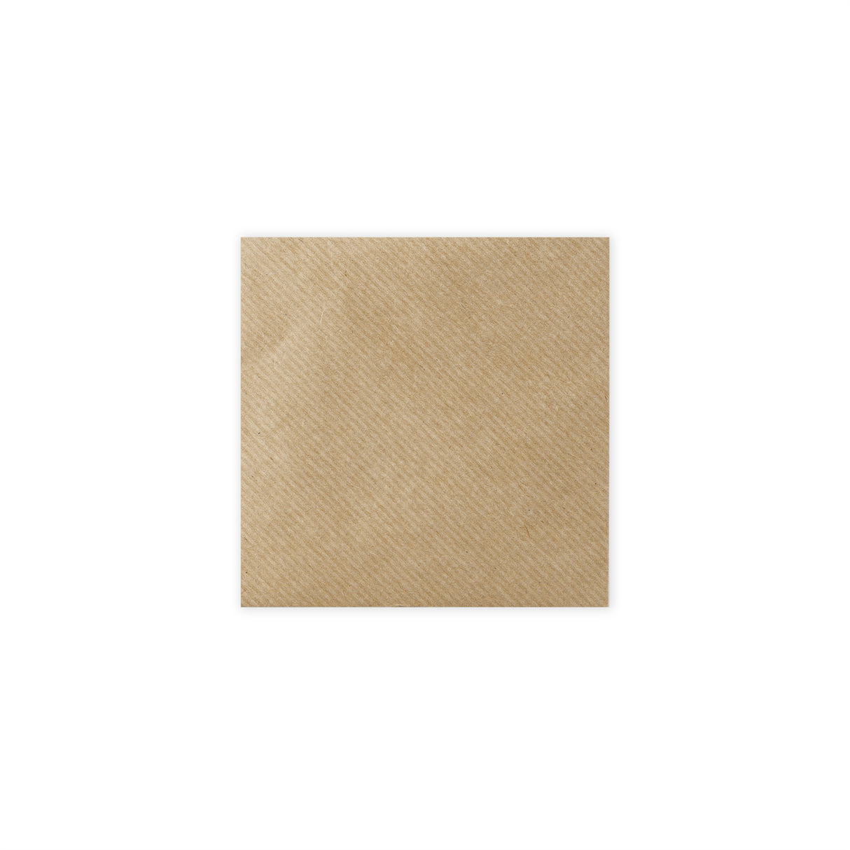 Gerippter Kraftpapier-Briefumschlag 116x116 mm