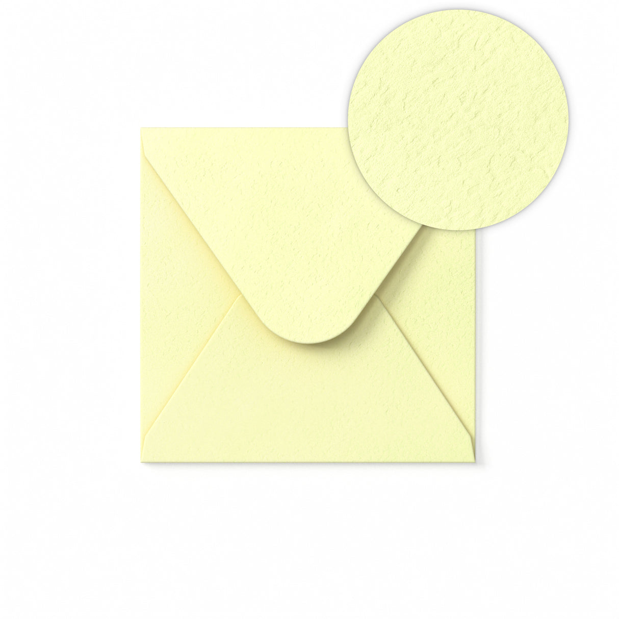 Briefumschlag Elfenbein gehämmert 130 x 130 mm