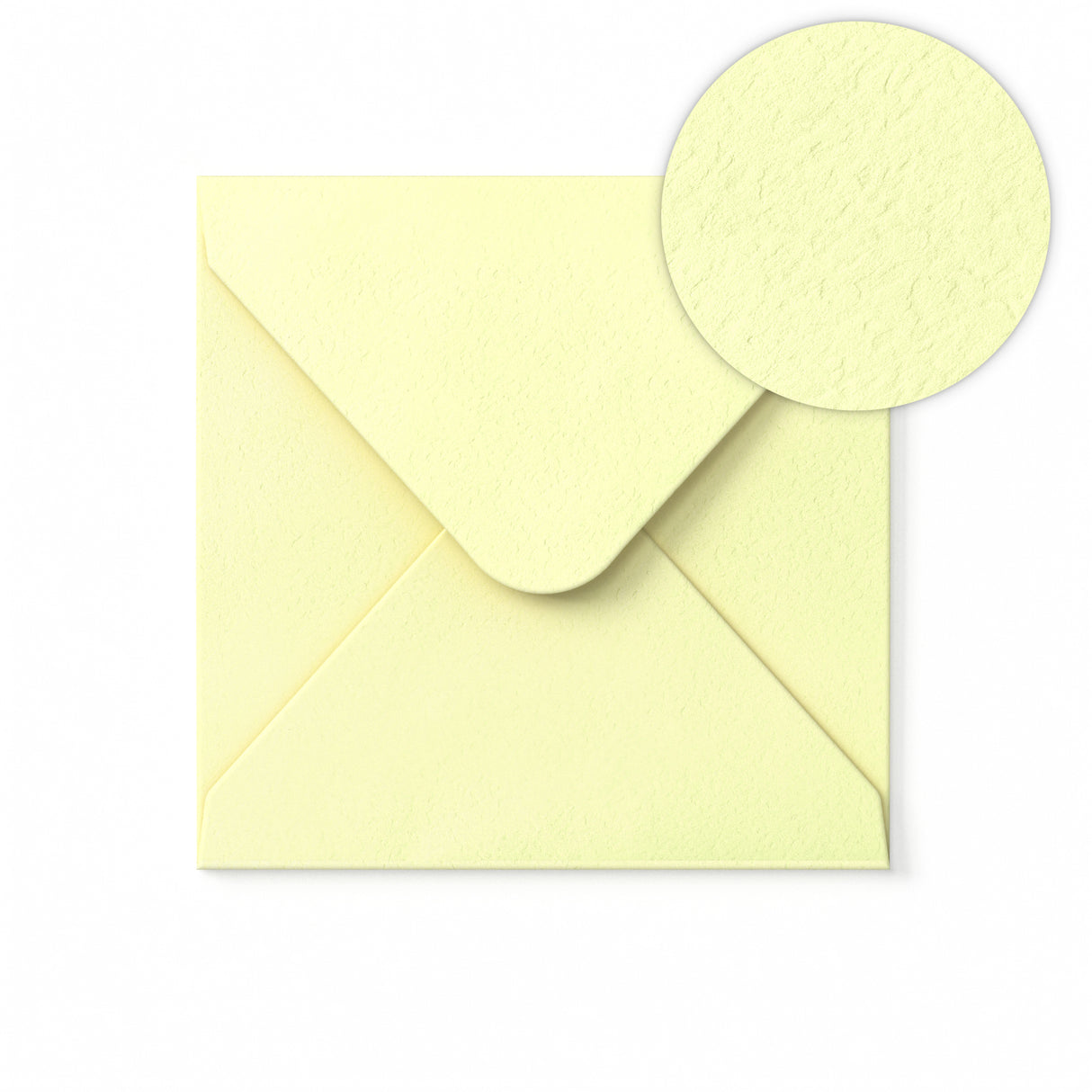 Briefumschlag Elfenbein gehämmert 155x155 mm