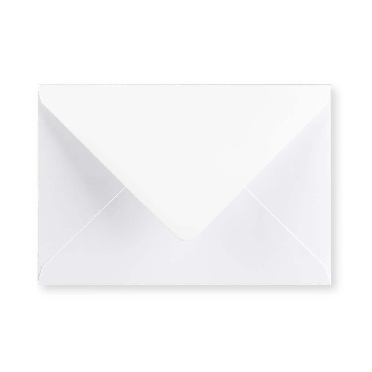 Weißer Briefumschlag - Diamant-Klappe 143x203 mm