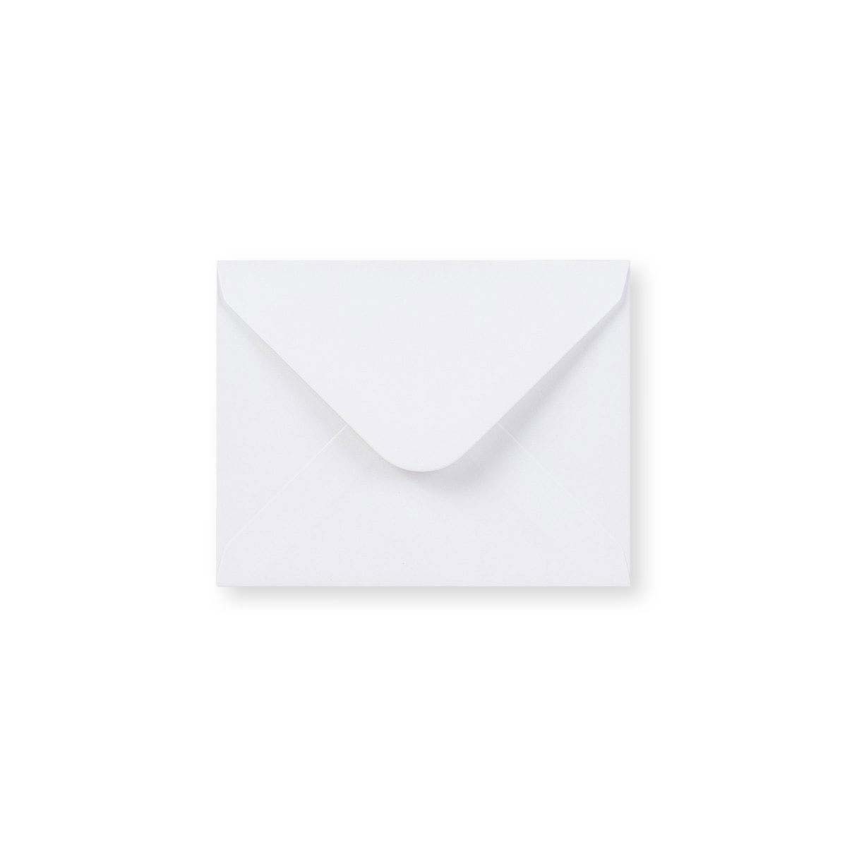 Weißer Briefumschlag - Diamant-Klappe 93x130 mm