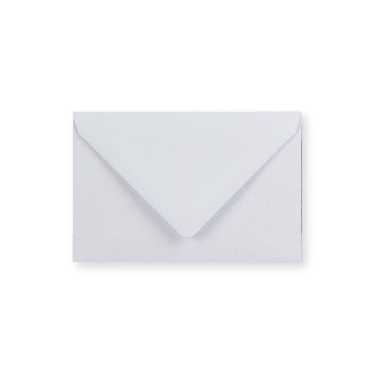 Weißer Briefumschlag - Diamant-Klappe 94x143 mm