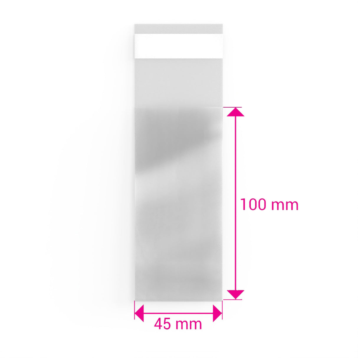 Zellophan-Beutel ohne Kopflasche