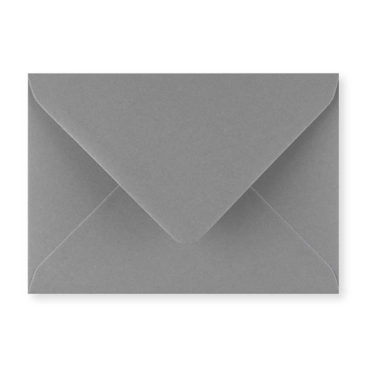 Dunkelgrauer Briefumschlag 114x162 mm (C6)