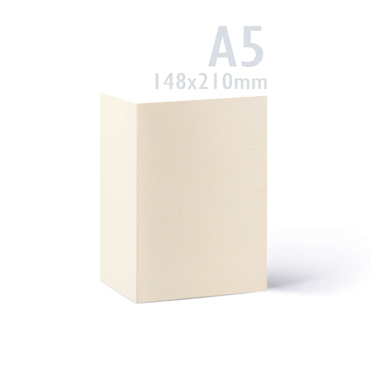 Karten und Briefumschläge mit Leinenstruktur – Packung