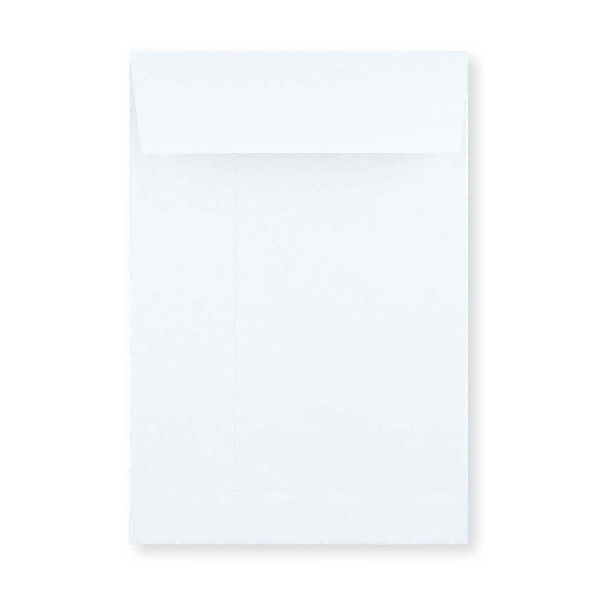 Weiße Faltentasche 254x178x25 mm