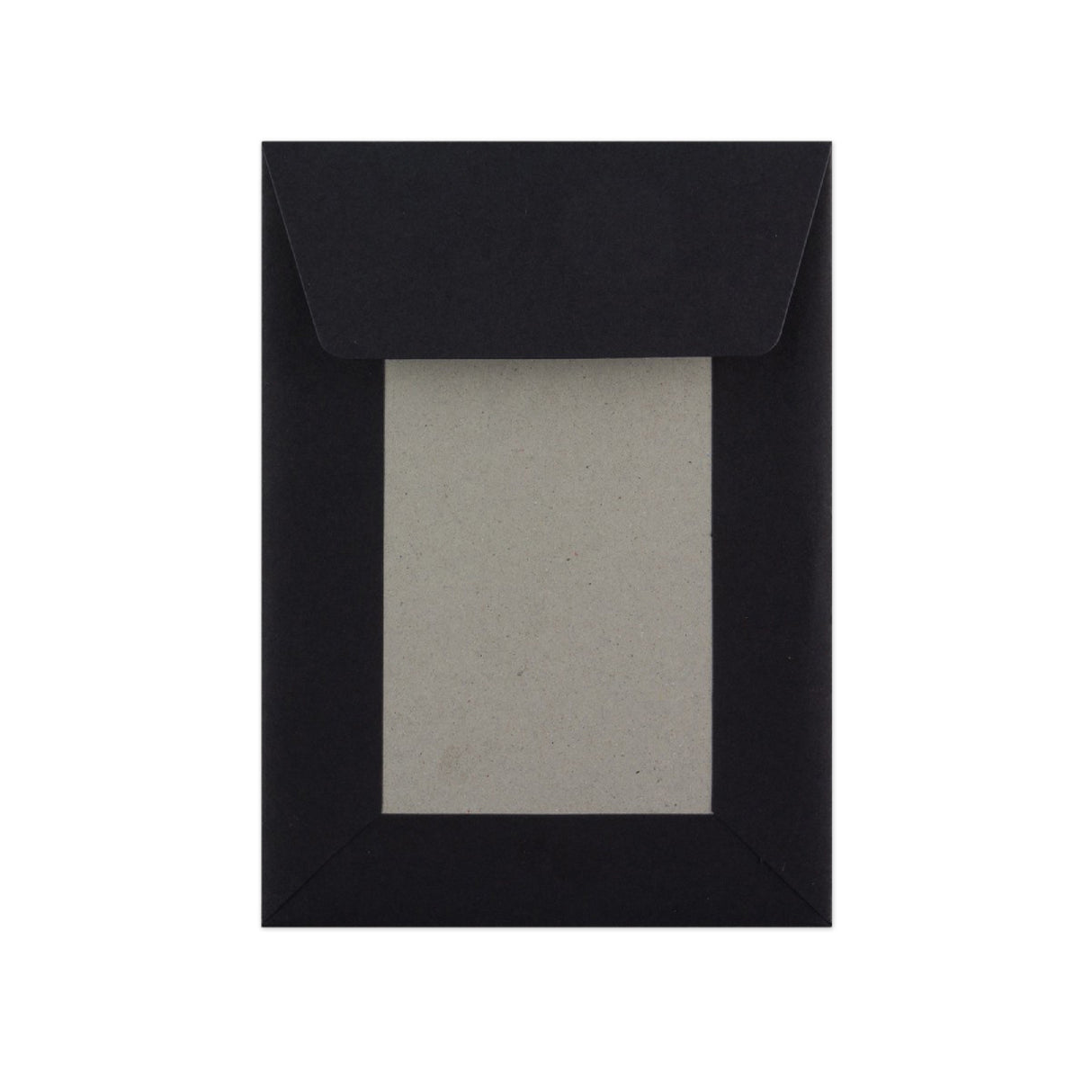 Schwarze Papprückwandtasche 162x114 mm (C6)