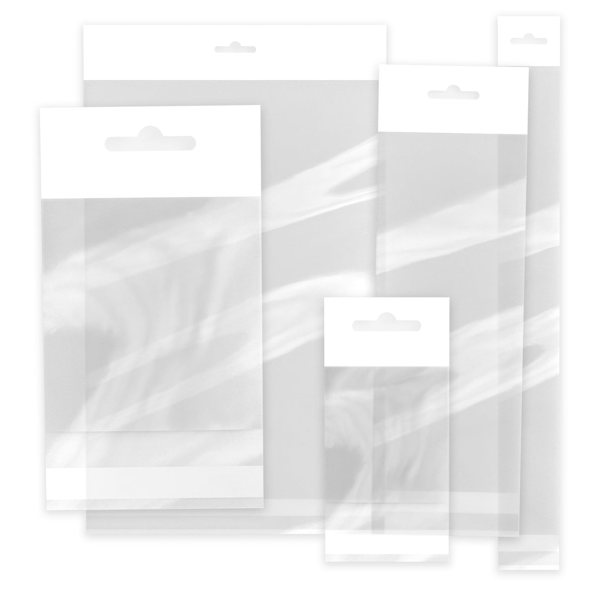 Zellophan-Beutel mit Kopflasche