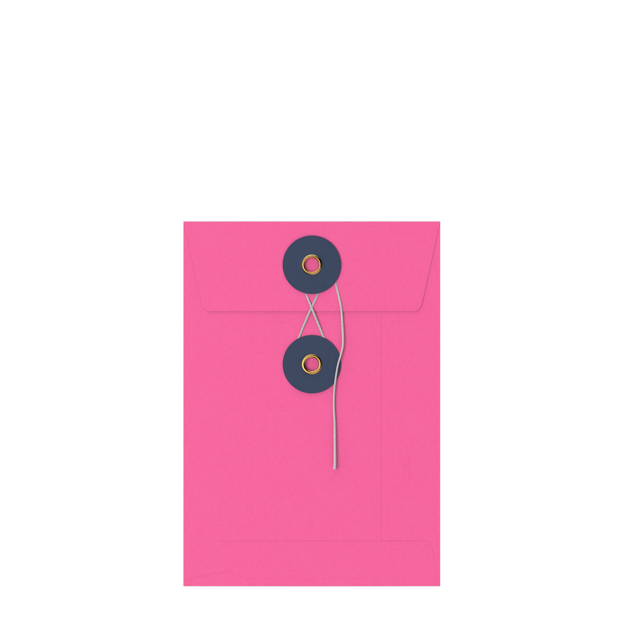 Farbige Briefumschläge mit Kordel- und Scheibenverschlus