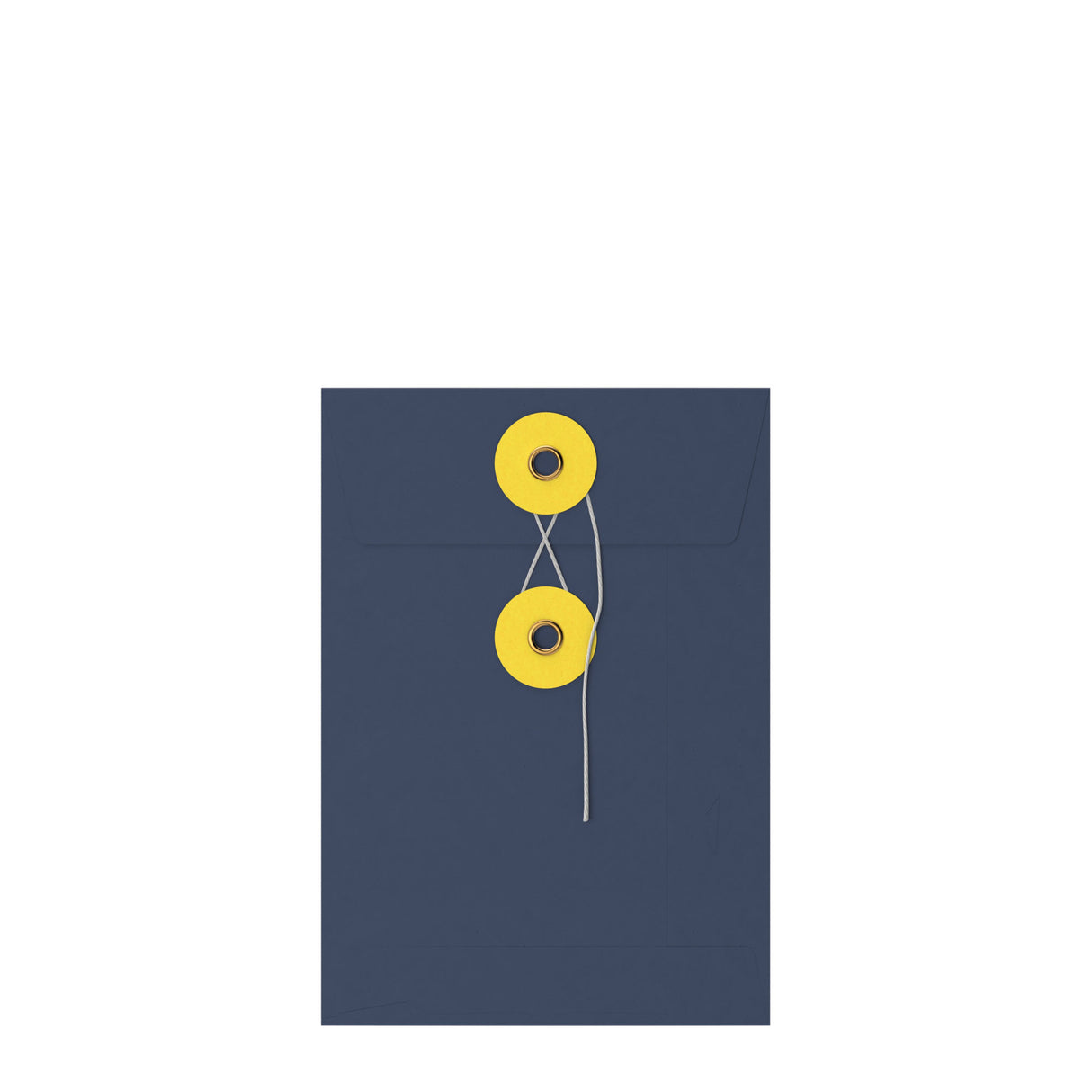 Farbige Briefumschläge mit Kordel- und Scheibenverschlus