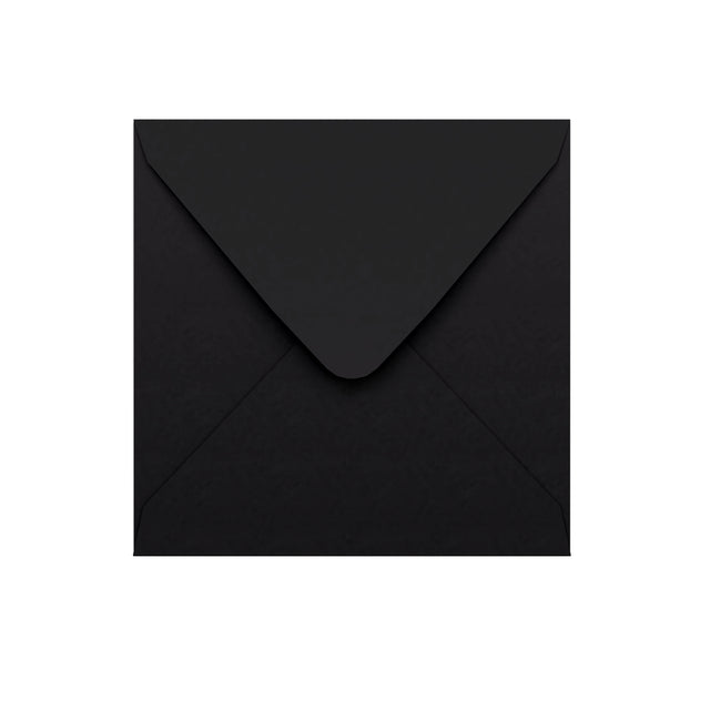 Black Gummed V-Flap Envelope 155×155 mm