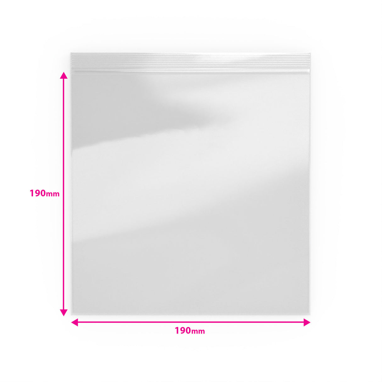 Transparente Druckverschlussbeutel