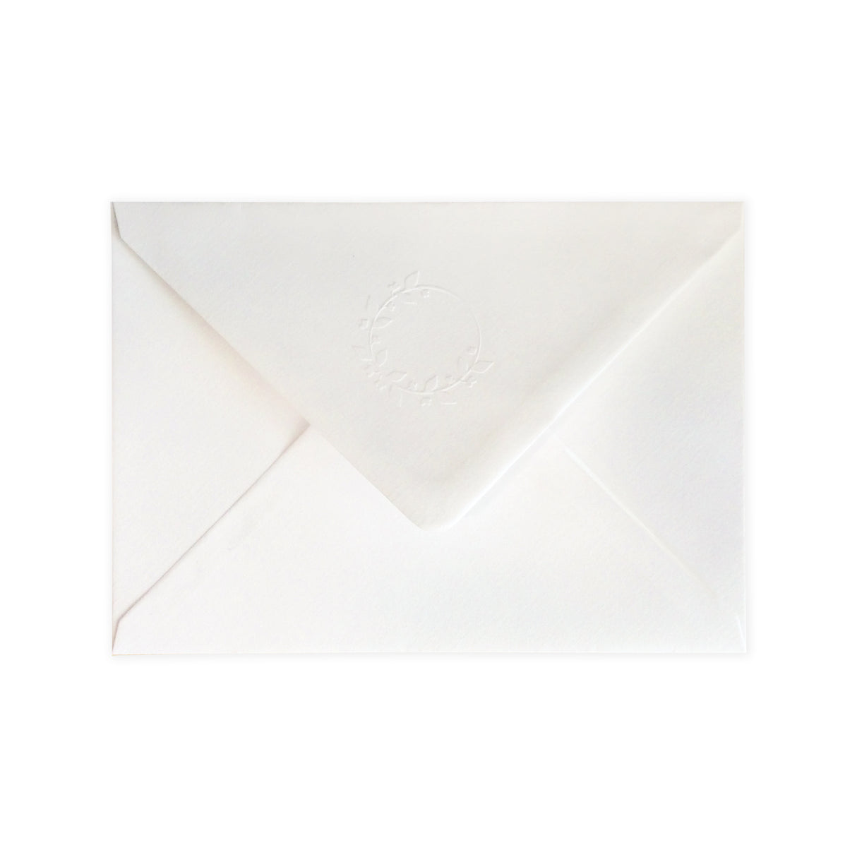 Geprägte Klappe – Lorbeerwappen