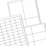 Weisser klarer klebeetiketten