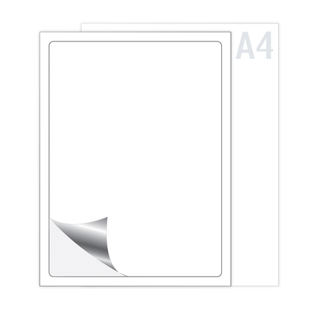 Folien-Etiketten Permanent Haftend