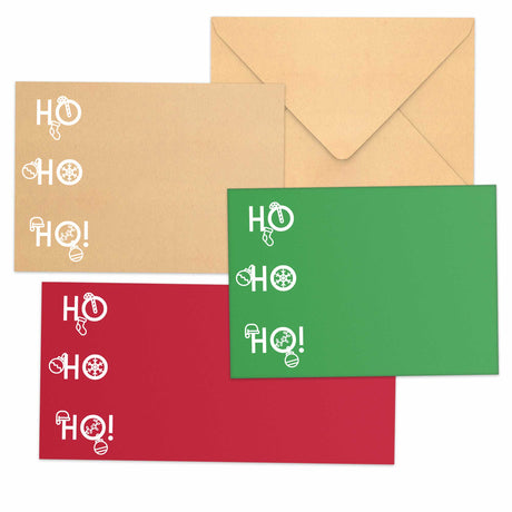 Weihnachtsbriefumschlag HO HO HO